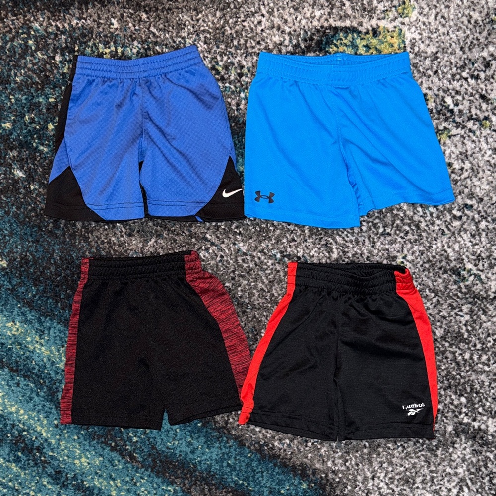Under Armour and Nike Kids Shorts Set - Blue and Black